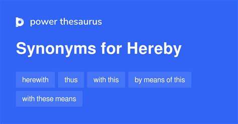 synonyms of hereby|More.